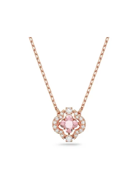 Naszyjnik Swarovski do tańca różowy