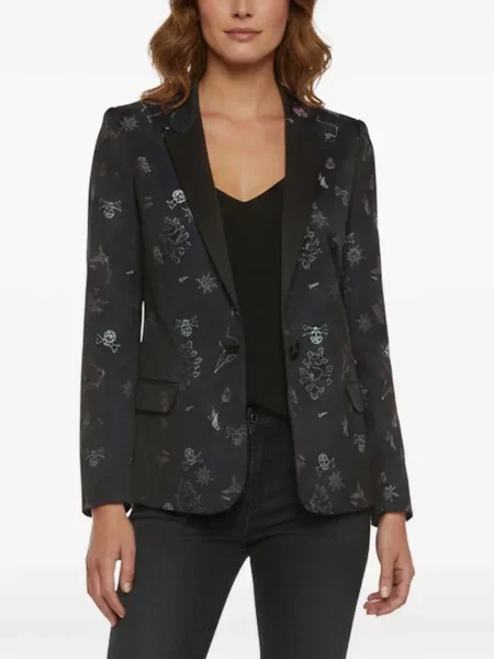 Sacou Zadig&voltaire din jacard albastru