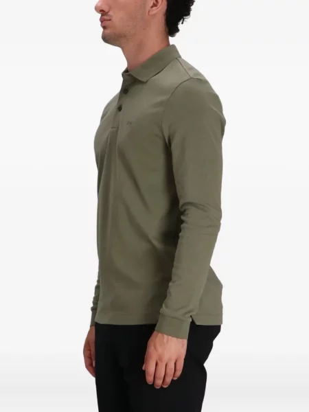 Lung tricou polo Boss verde