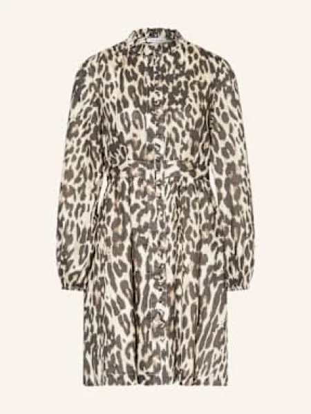 Mrs & Hugs Sukienka Z Lnu braun