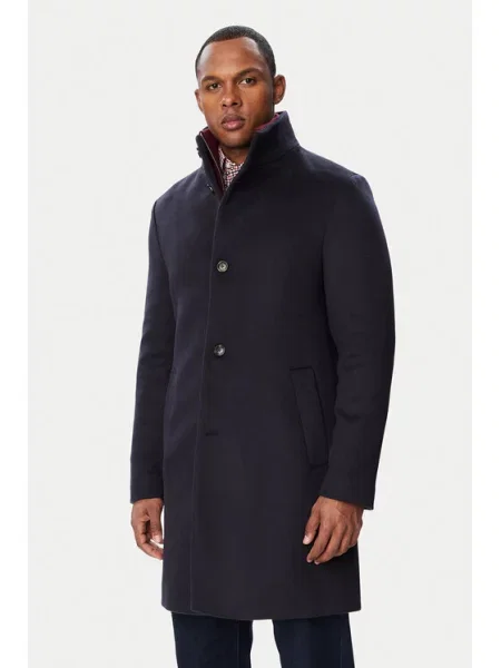 Tommy Hilfiger Vilnonis paltas Tamsiai mėlyna