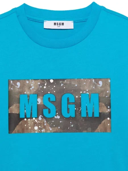 Koszulka dziecięca Msgm niebieska