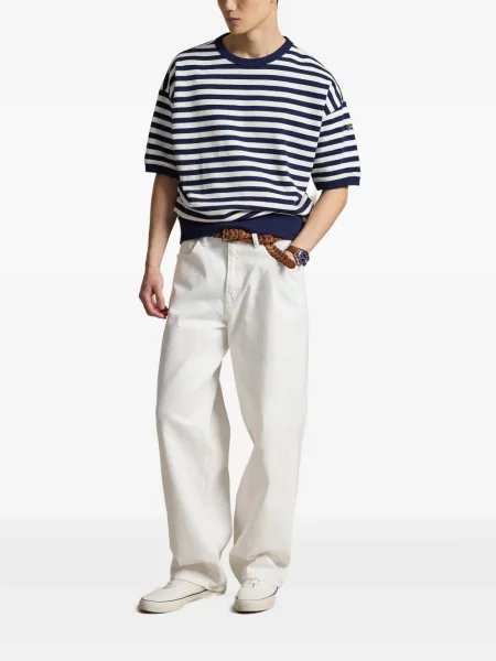 Portofel Polo Ralph Lauren din piele cu dungi cu glugă verde