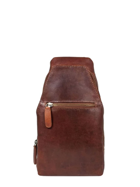 Кожаная сумка через плечо Ashwood Leather коричневая
