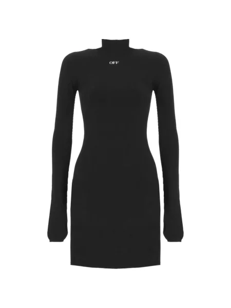 Rochie mini Off-white cu imagine alb