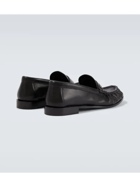 Pantofi loafer Saint Laurent din piele negru