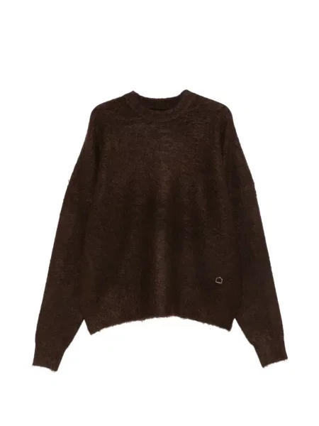 Sweter Reternity z przetarciami brązowy