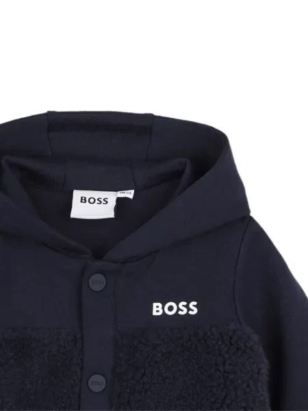 Bluza z kapturem dziecięca Bosswear niebieska