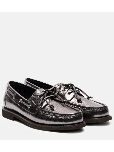 Pantofi loafer Brunello Cucinelli din piele negru