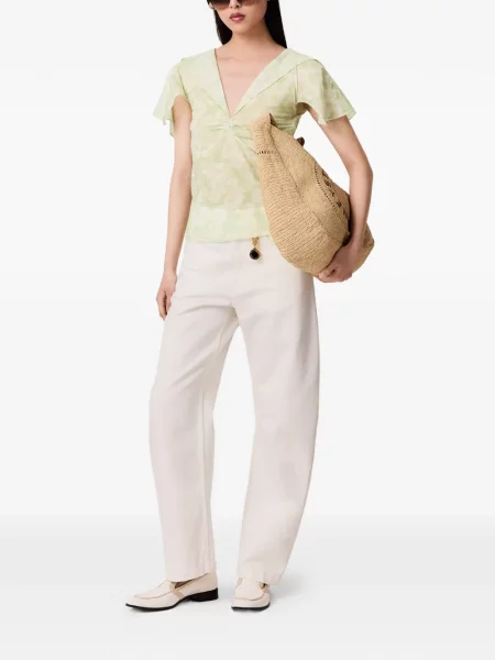 Top Stella Mccartney cu model floral cu imagine verde