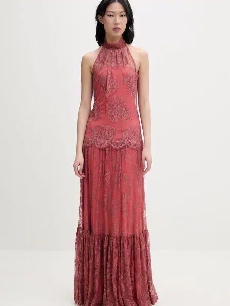 Aniye By sukienka z wiskozą różowa