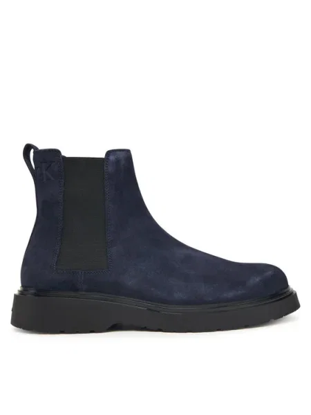 Calvin Klein Ghete Jodhpur Combat Ess Chelsea Boot Su Bleumarin albastru