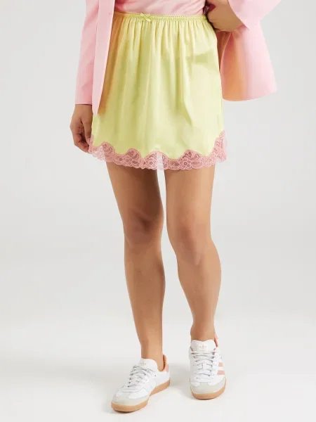 TOPSHOP Fustă măr / roz verde