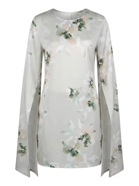 Radwa Bluză RADWA Floral-Print Top închis gri