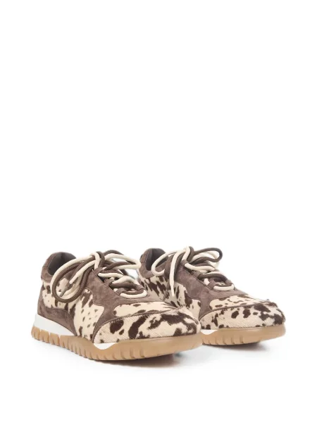 Sneakerși Peserico cu imagine maro
