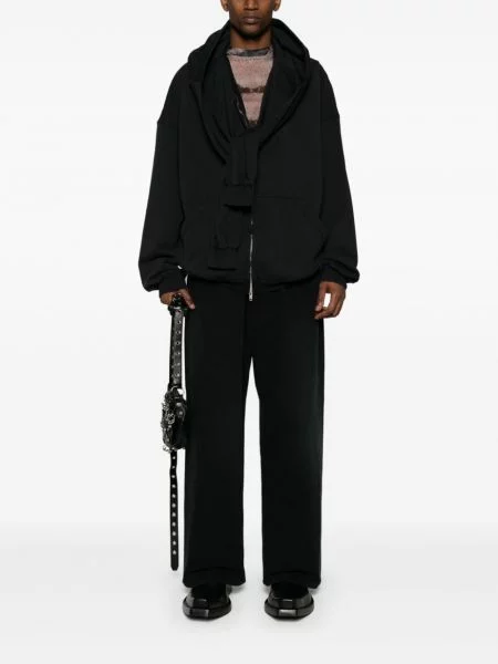 Mikina s kapucí Balenciaga modrá