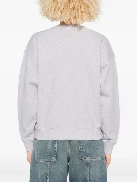 Hanorac Maison Kitsune cu imagine gri