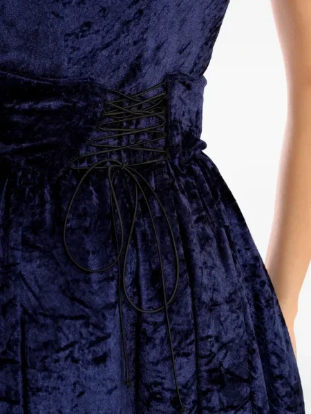 Rochie midi Amir Slama până la genunchi de costum albastru