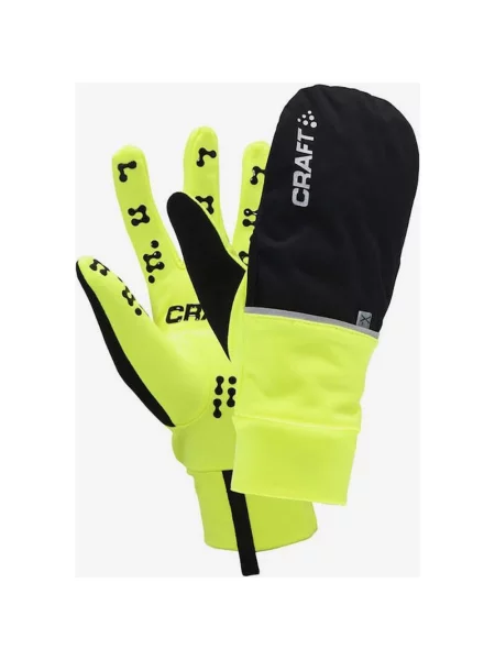 Rękawiczki pogodowe Craft Hybrid Weather Green Black XXS czarne