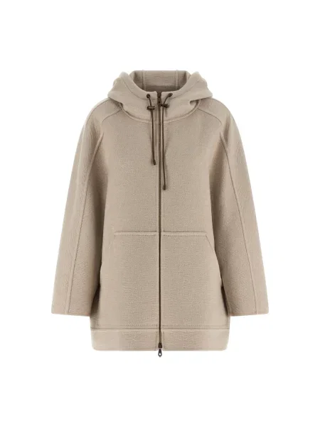 Bluza Max Mara skórzana beżowa