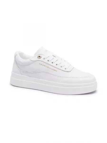 Pantofi Tommy Hilfiger din piele alb