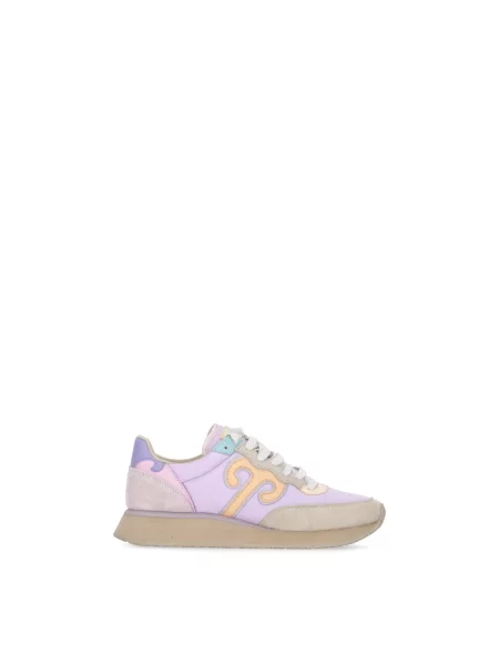 Sneakersy Wushu Ruyi skórzane fioletowe