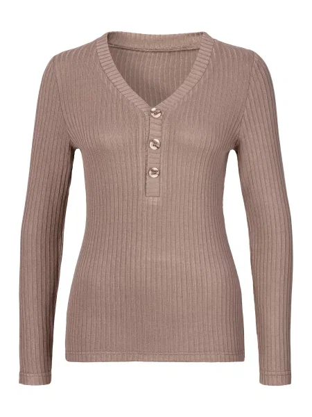 LASCANA Tricou taupe gri