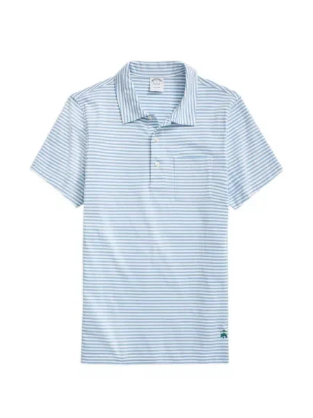 Polo Brooks Brothers cu dungi albastru