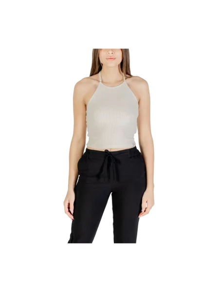 Top Calvin Klein Jeans beżowy