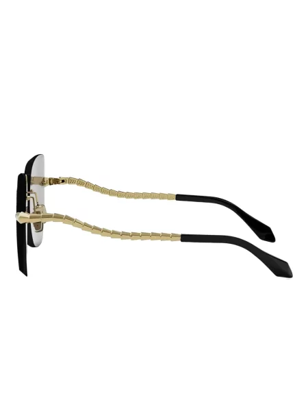 Ochelari de soare Bvlgari cu imprimeu geometric negru