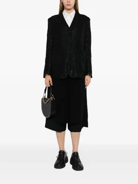 Sacou Comme Des Garçons din dantelă negru