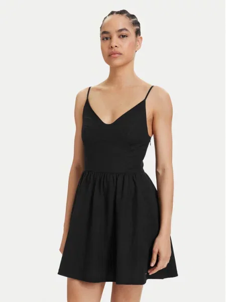 Tommy Jeans Rochie de vară Skater negru