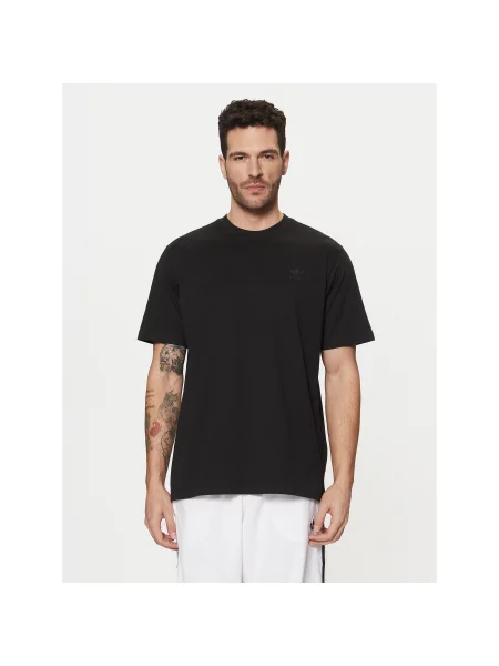 Adidas T-Shirt Trefoil Series Regular Fit μαύρο