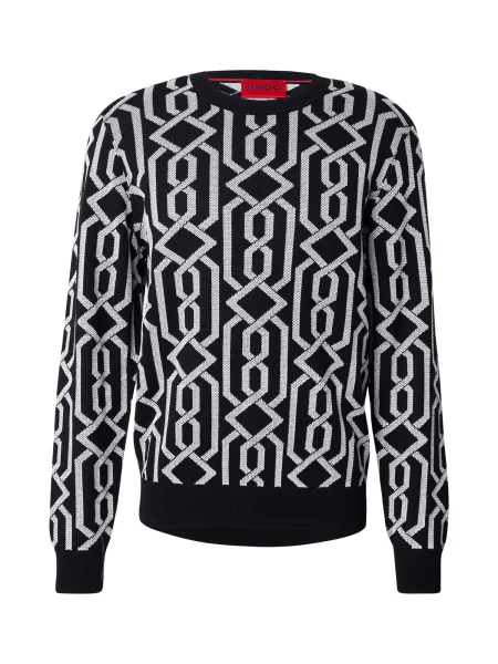 HUGO Džemper Souvawn crna