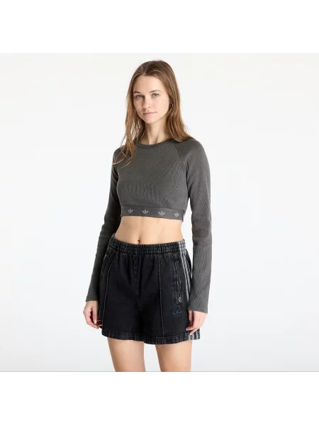 Adidas Блуза Ribbed черен