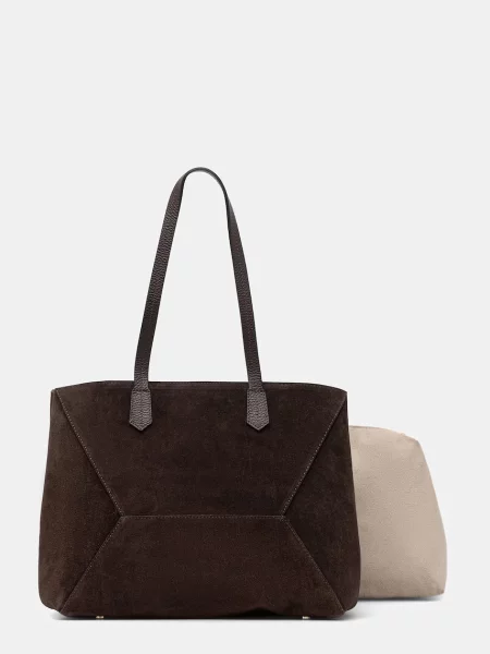 Geanta de piele Answear.lab din piele maro