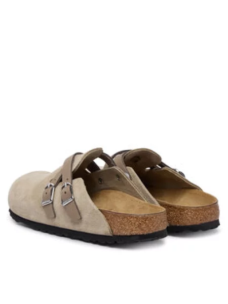 Pantofle Birkenstock s přezkou béžové