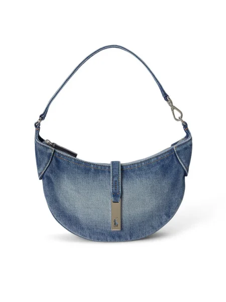 Polo Ralph Lauren Kabelka na rameno denim modrá