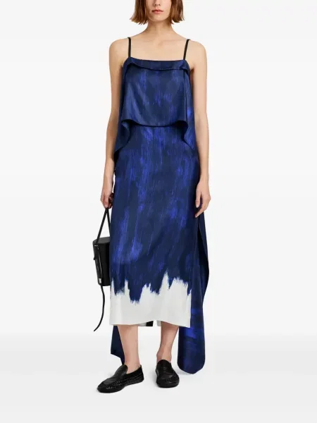 Κοστούμι μίντι φόρεμα Proenza Schouler με μήκος μέχρι το γόνατο μπλε