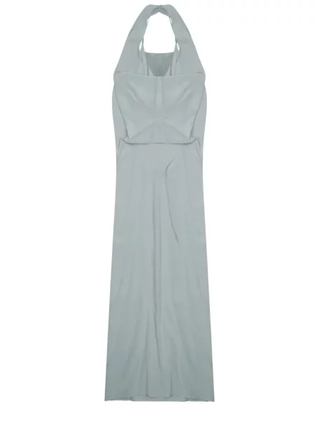 Rochie midi Alysi de mătase gri