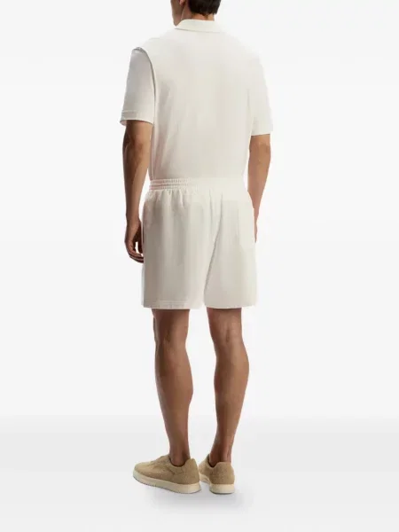 Pantaloni scurți 12 Storeez din material terry alb