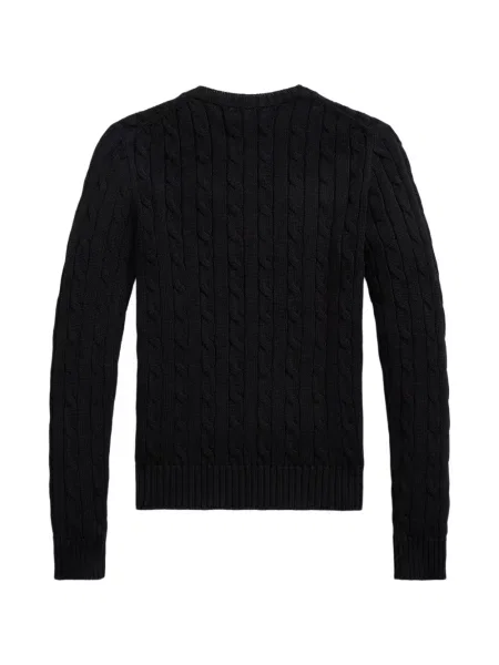 Fleece polo Polo Ralph Lauren με κέντημα με λαιμόκοψη v κόκκινο