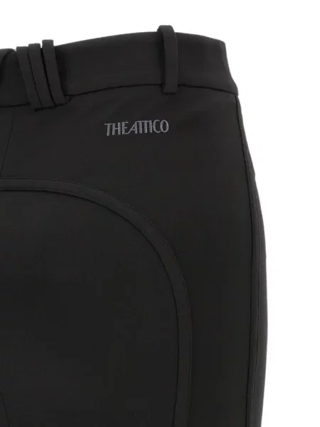 Fusta mini The Attico cu broderie negru