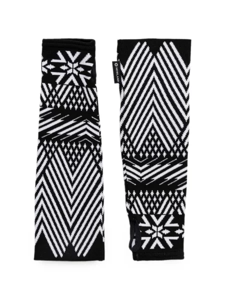 Mănuși Newland cu imprimeu geometric negru