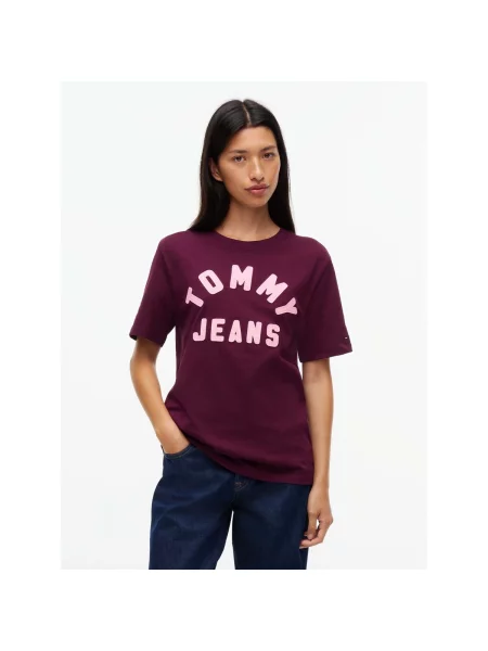 Tricou Tommy Jeans roșu
