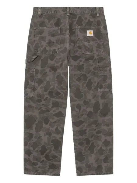 Pantaloni Carhartt Wip cu model camuflaj maro