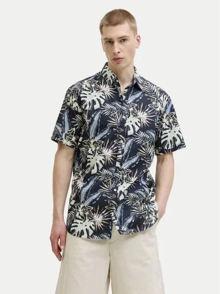 JACK & JONES Ing JJHONOLULU világoskék / pasztellzöld / sárgabarack fekete