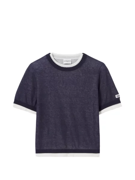 Scurt tricou Claudie Pierlot albastru
