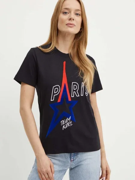 Тениска Karl Lagerfeld черно