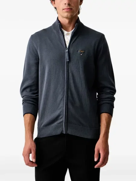 Cardigan Aeronautica Militare cu autograf albastru